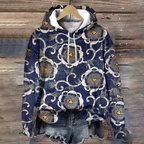 Weicher Strick-Kapuzenpullover