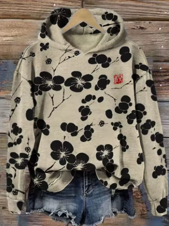 Feiner Strick-Kapuzenpullover