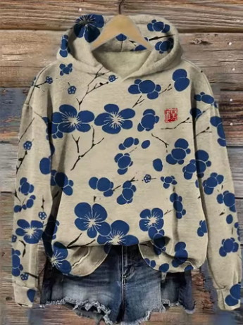 Feiner Strick-Kapuzenpullover