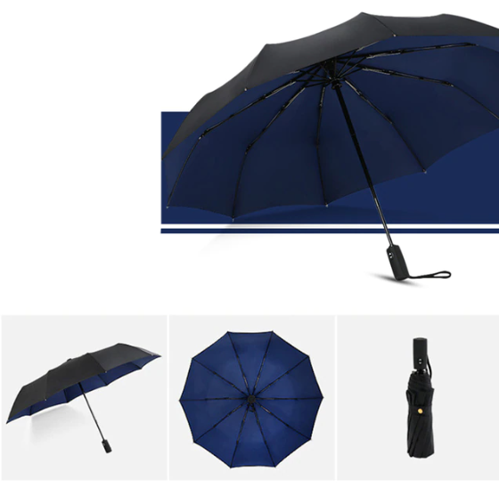 StormShield Regenschirm – Windbeständig sowie Handlich, Schutz gegen Regen