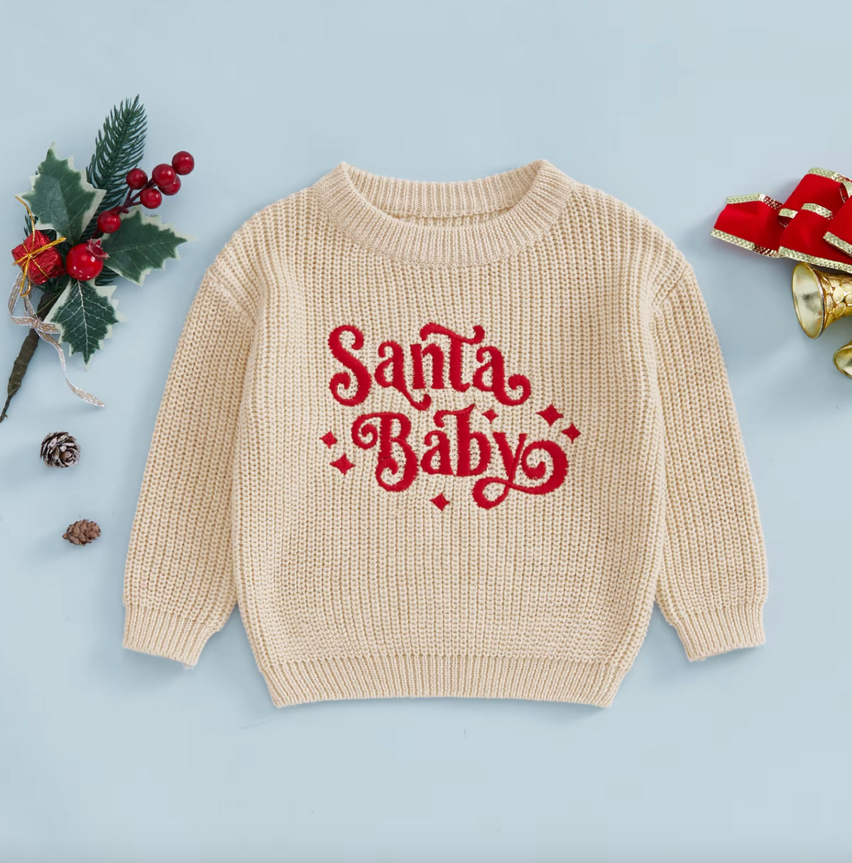 Santa Baby Pullover für Kinder: Festliche Wärme