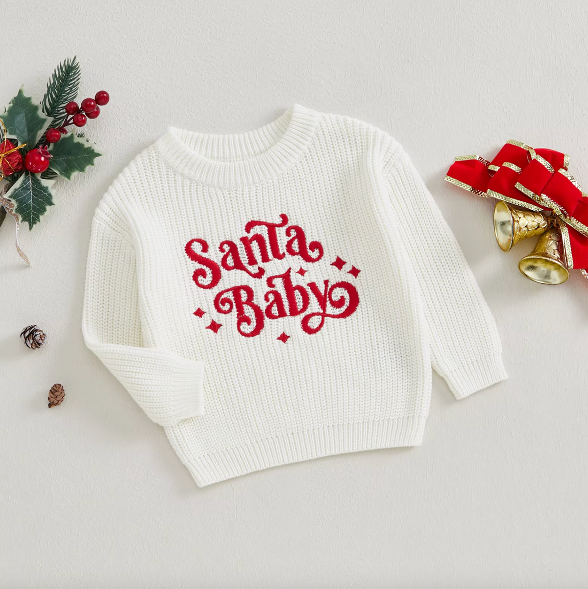 Santa Baby Pullover für Kinder: Festliche Wärme