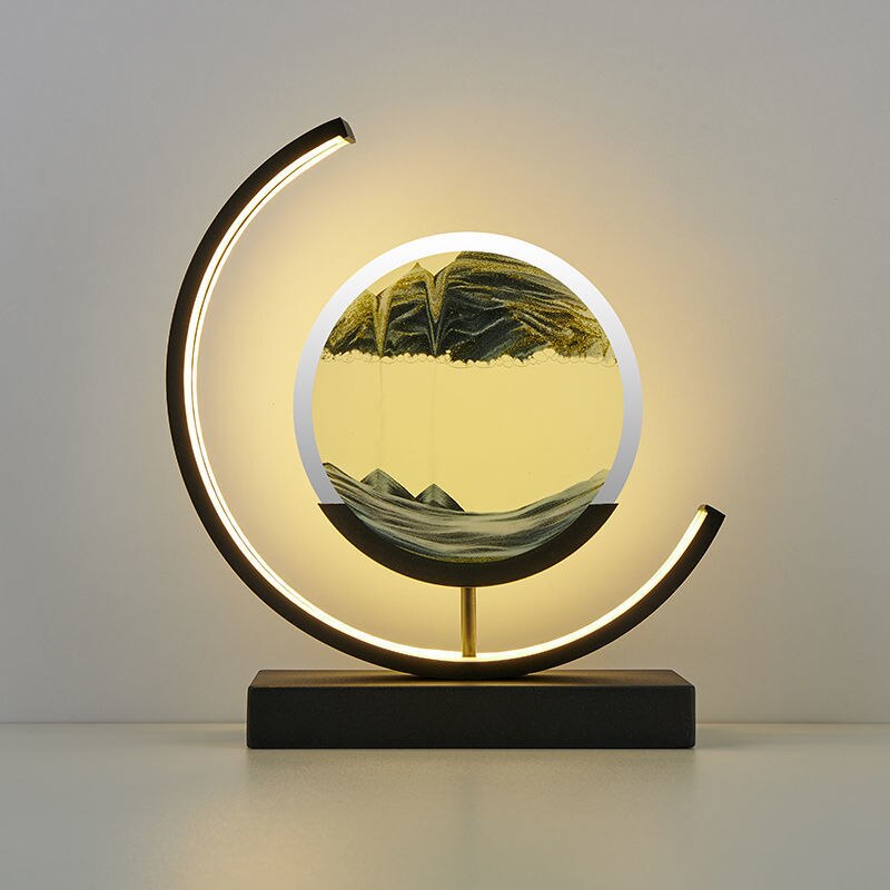 SandLight 3D Sandtischlampe – Entspannendes Design inklusive Bewegtem Sand