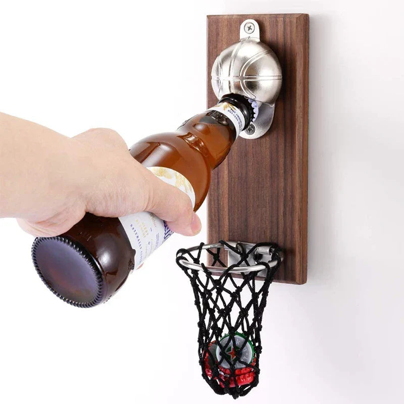 Basketballnetz Wandflaschenöffner: Sportliches Geschenk für den Vatertag