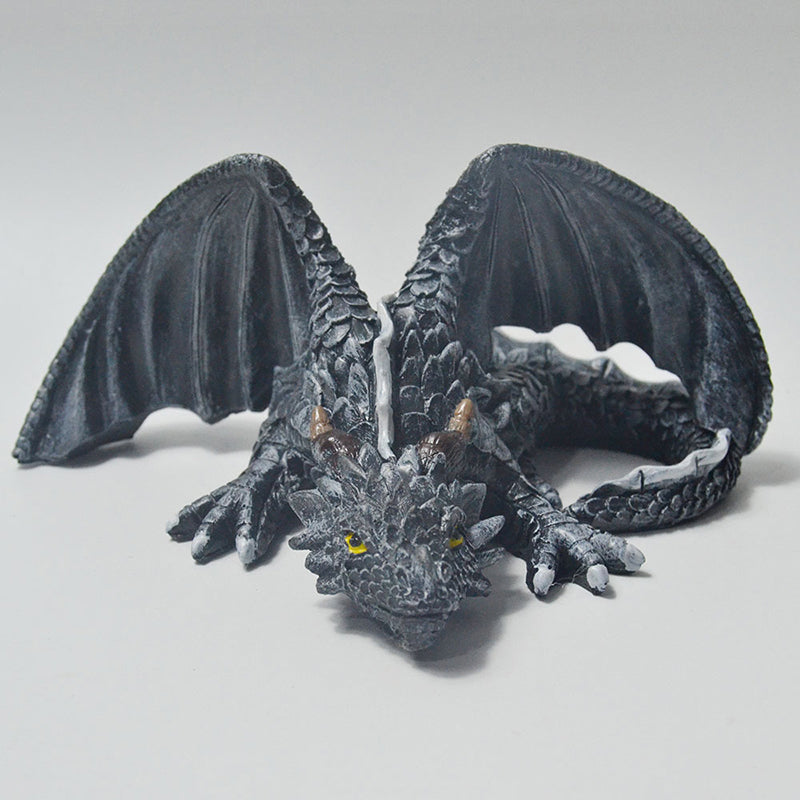 Legendärer Sitzender Drache – Magische Dekoration für Haus sowie Garten