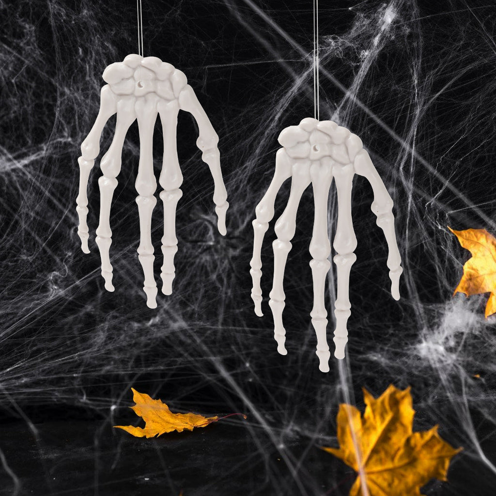Leuchtende Skelethand – Gruselige Halloween-Dekoration inklusive LED