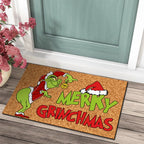 Weihnachtliche Türmatte inklusive Grinch-Design – Fröhlicher Empfang für die Feiertage