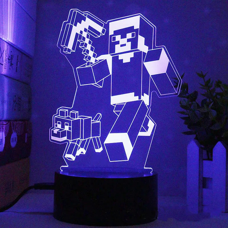 Verschiedene LED-Spielcharaktere Lampen – Verspielte Beleuchtung für Gamer