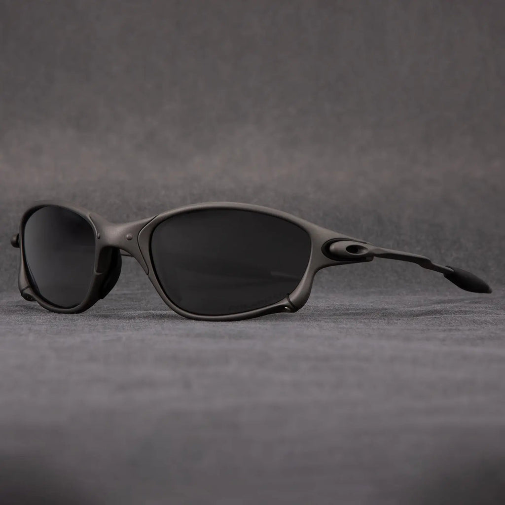 Sportliche Polarisierte Sonnenbrille – Metallrahmen inklusive Roten Gläsern