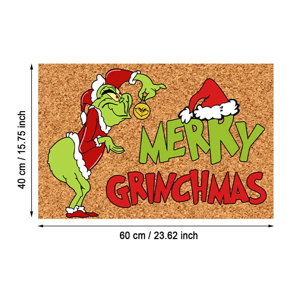 Weihnachtliche Türmatte inklusive Grinch-Design – Fröhlicher Empfang für die Feiertage