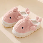 Flauschige Wal Pantoffeln – Kuscheliger Unisex Komfort