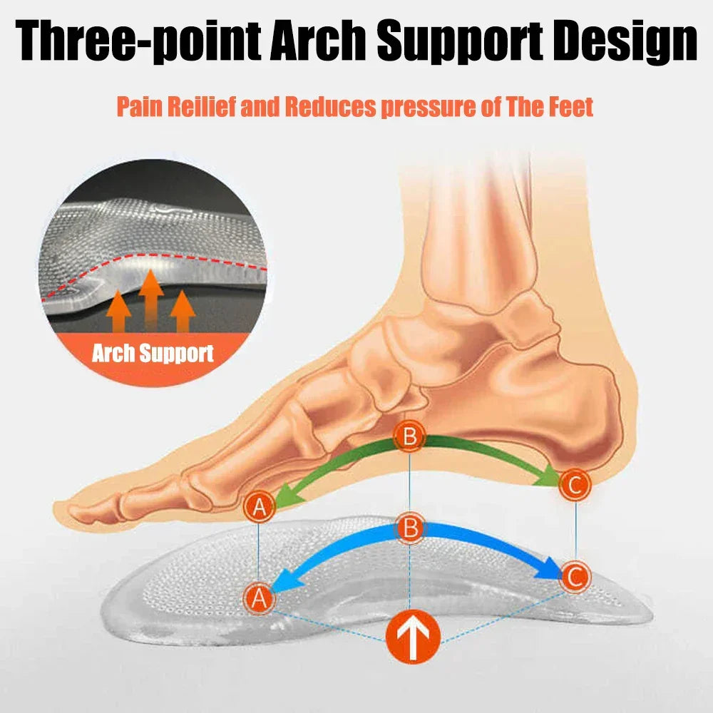 Silicone-Gel-Orthopädische Einlagen: Fußgewölbeunterstützung & Komfort