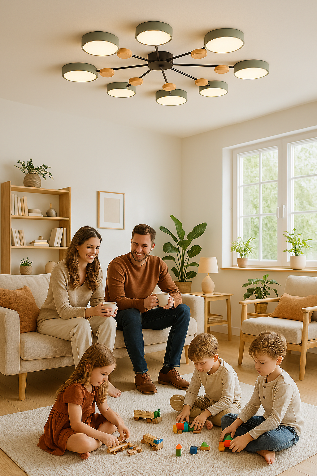Moderne skandinavische LED-Deckenleuchte – Elegant & Nachhaltig