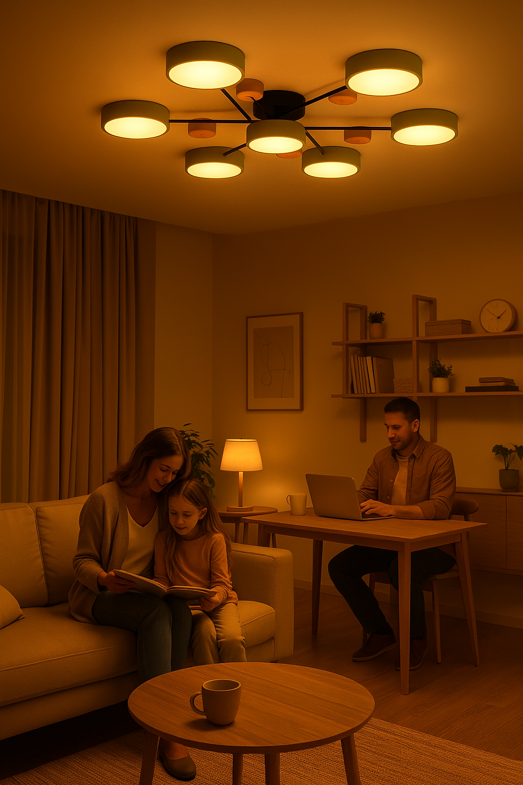 Moderne skandinavische LED-Deckenleuchte – Elegant & Nachhaltig
