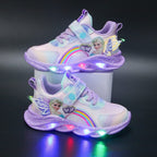 Rainbow Glitter Sneakers – LED Kinderschuhe für Abenteurer