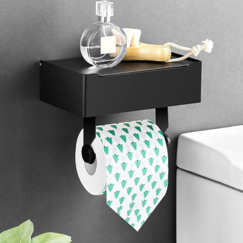 SteelSmart Toilettenpapierhalter – Luxuriöses Design inklusive Praktischem Aufbewahrungsfach