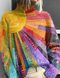 Fröhlicher Bunter Rollkragenpullover