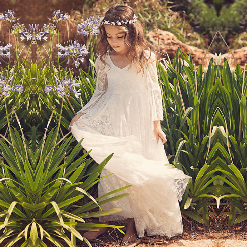 Sofia Kommunion Kleid – Boho und Klassisch