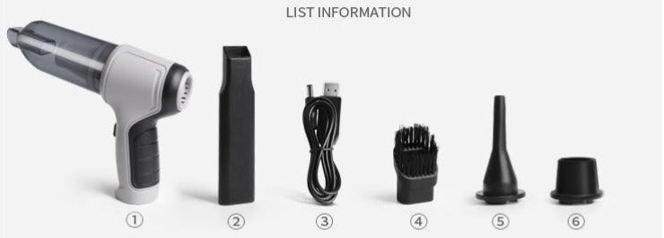 UltraKracht Kabelloser Mini Staubsauger – Platzsparend und Superkraftvoll