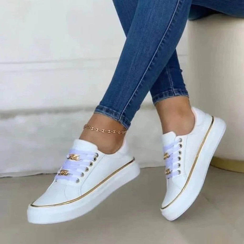Luxe Glanz Sneakers für Damen – Bequem und Modisch für den Alltag