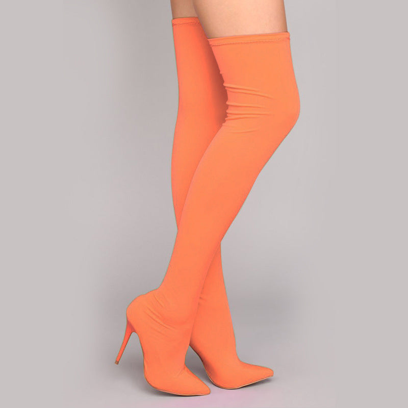 Overknee-Stiefel mit Stiletto-Absatz