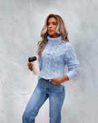Warmer Strickrollkragenpullover