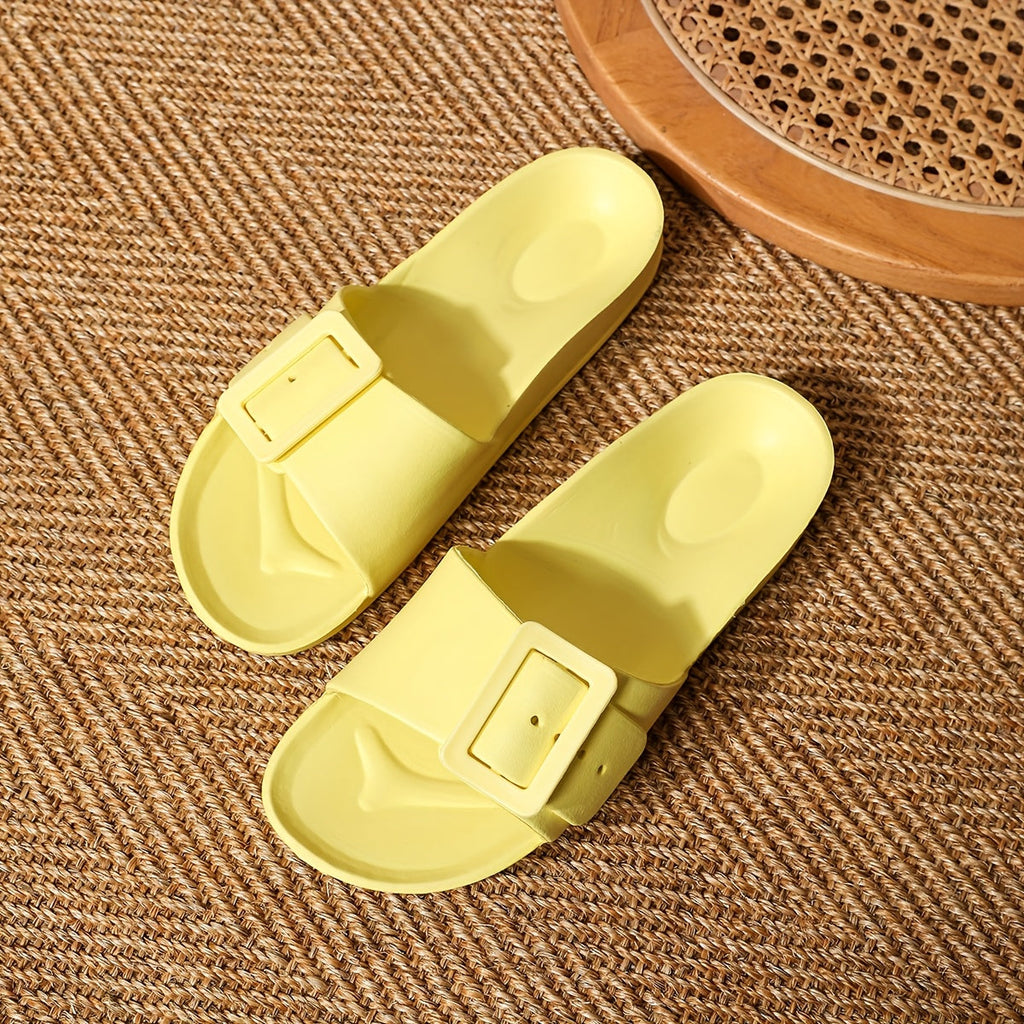 Damen-Slipper mit Verstellbarem Schnallenverschluss – Leicht sowie Dämpfend