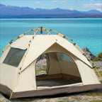 QuickCamp Zelt - Schnell aufzubauendes Zelt inklusive UV-Schutz für 4 Personen
