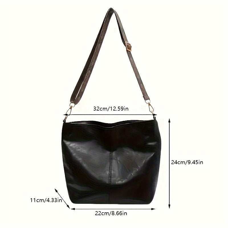Breite Geometrische Tasche – Große Kapazität Crossbody inklusive Retro-Vibe