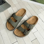 Retro-Sandalen mit doppelten verstellbaren Schnallen für Herren – Komfortabel und elegant für Herren