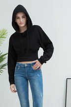 Locker geschnittener Hoodie mit hoher Taille