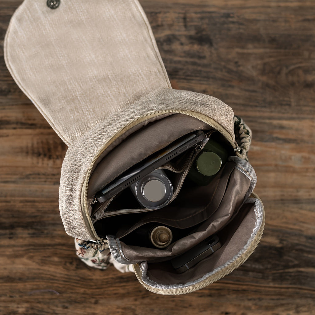 EthnoCharm Stickerei Rucksack – Künstlerisch und Funktional
