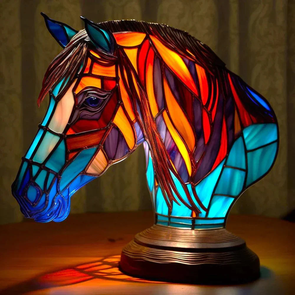 Künstlerische Glasmozaik Tierlampe – Farbe sowie Atmosphäre im Haus