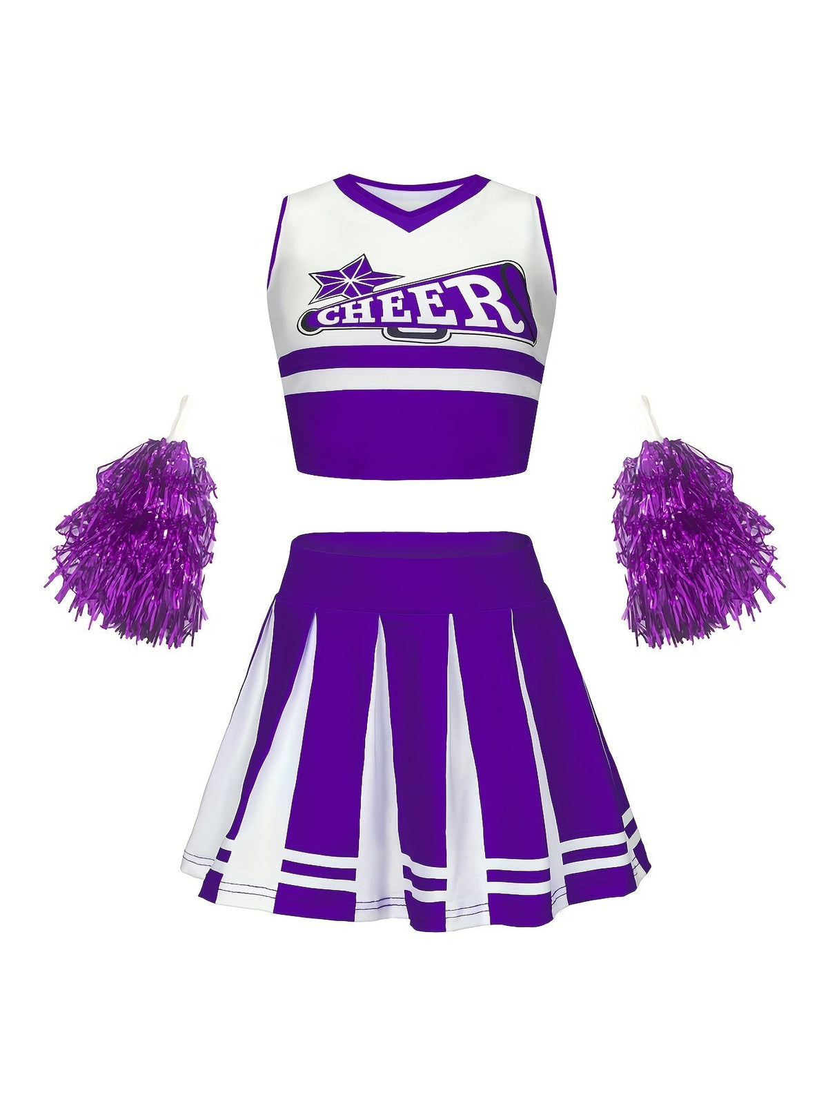 SparkleCheer Cheerleading-Set für Kinder - Für sportlichen Spaß sowie Energie