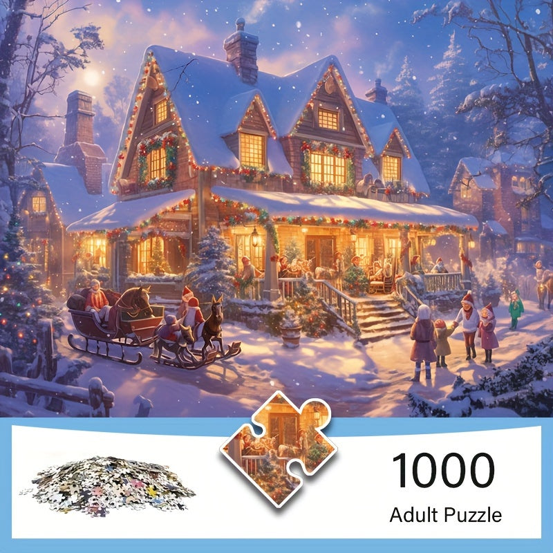Winterliche Verzauberung Puzzle: Genieße die festliche Stimmung