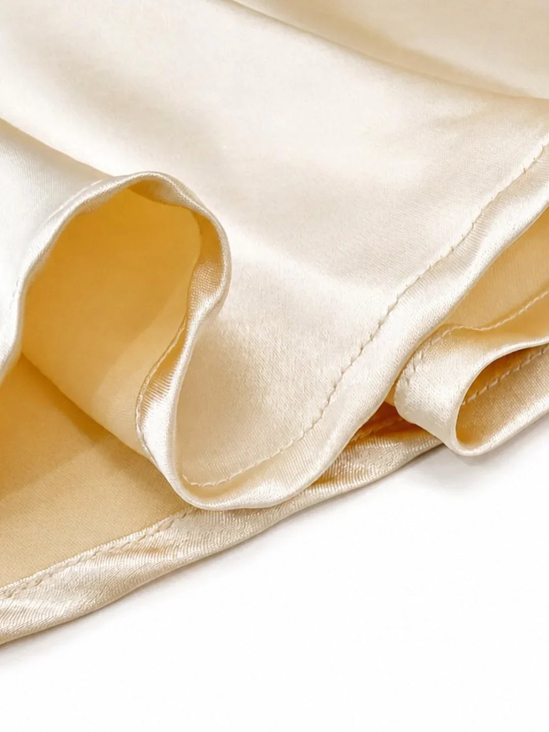 Damen Satin-Maxikleid mit Chiffon-Cape