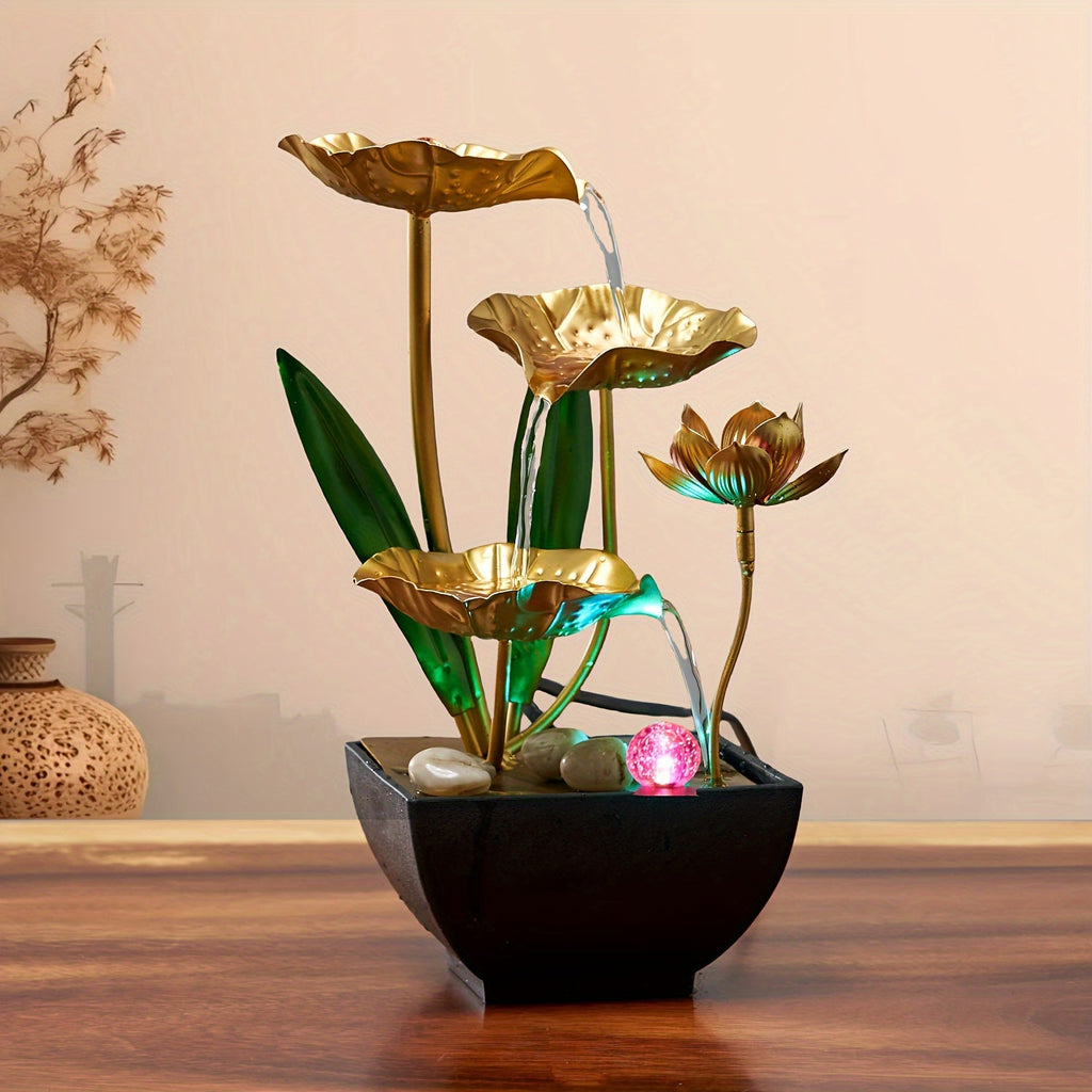 Serene Lotus Innenbrunnen – Beruhigend sowie Stimmungsvoll