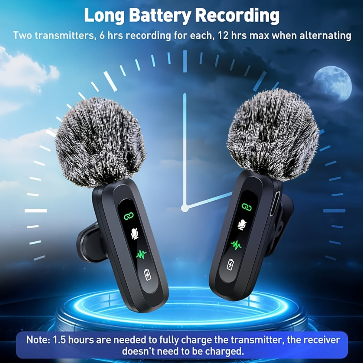 SoundClip Kabelloses Lavalier-Mikrofon - Für Smartphones sowie Tablets