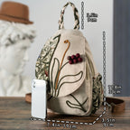 EthnoCharm Stickerei Rucksack – Künstlerisch und Funktional