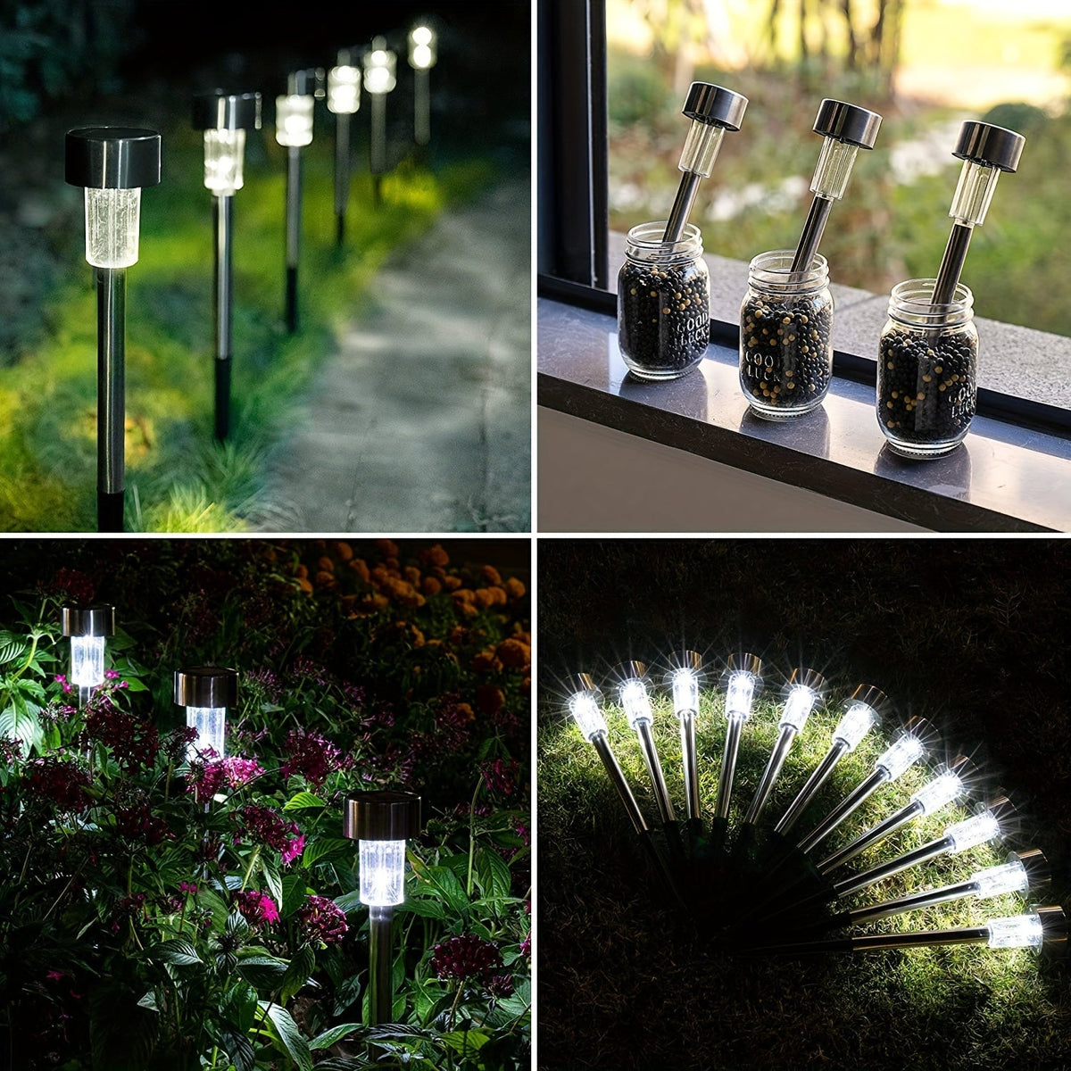 SolarBeam Sensor Gartenlampen Set – Ideal für stilvolle Außenbeleuchtung