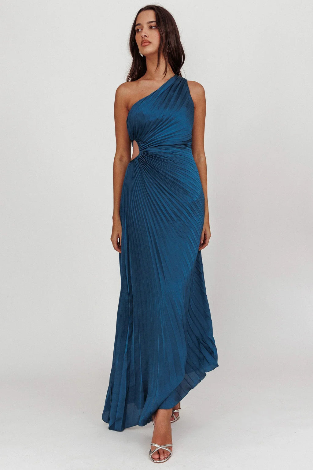 Amelie – Maxikleid mit One-Shoulder-Design und Cut-outs