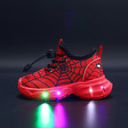 Finn Spinnenweb Sneakers mit LED-Beleuchtung – Ideal für Verspielte Kinder