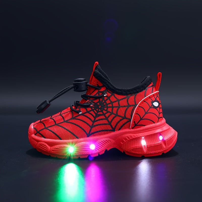 Finn Spinnenweb Sneakers mit LED-Beleuchtung – Ideal für Verspielte Kinder