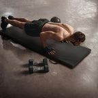 Tragbare Dreifach-Yogamatte mit dicker Polsterung, rutschfester PU-Oberfläche sowie Griff