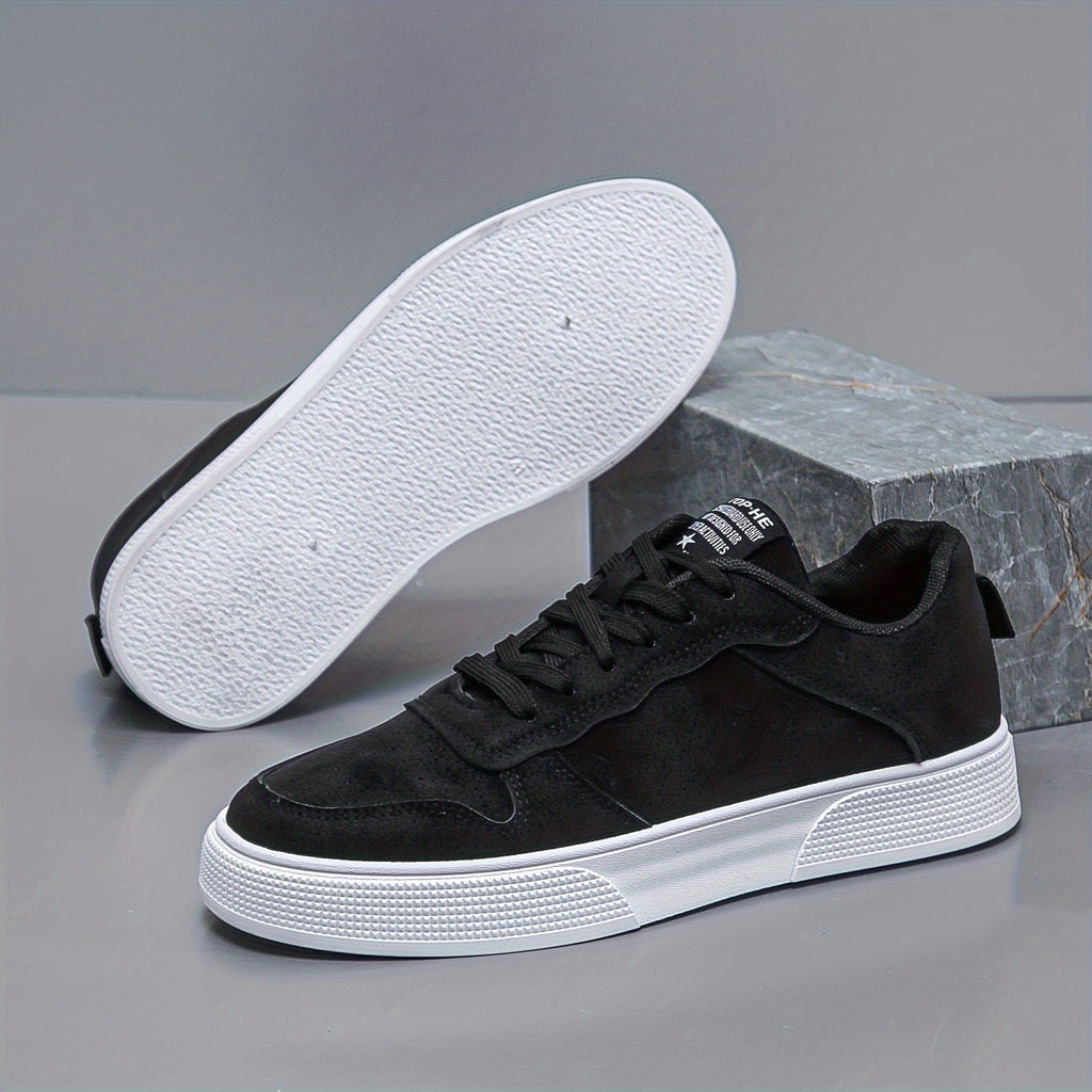 Herren Sneaker mit niedrigem Schaft – Bequem und haltbar mit weißer PVC-Sohle