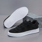 Herren Sneaker mit niedrigem Schaft – Bequem und haltbar mit weißer PVC-Sohle