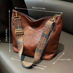 Breite Geometrische Tasche – Große Kapazität Crossbody inklusive Retro-Vibe