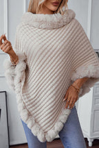 Mantel mit Strickstruktur