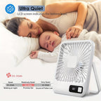 Eritex Tragbarer Tischventilator – Zusammenklappbar inklusive 5 Geschwindigkeitsstufen