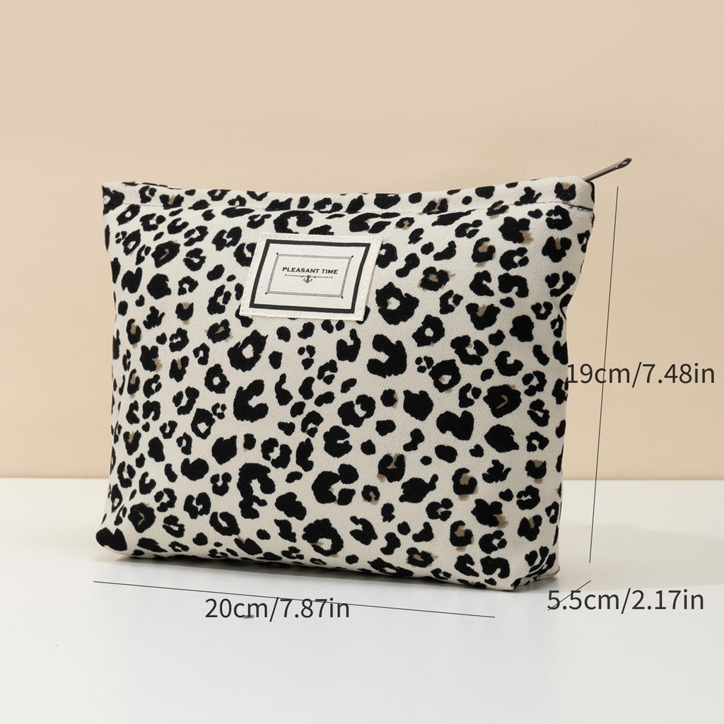 Schicke Leoparden-Make-up-Tasche – Platzsparend und Funktional
